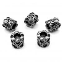 Stainless Steel Large Hole Beads, 304 Stainless Steel, polished, vintage & DIY & blacken, original color 