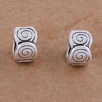 Zinc Alloy Large Hole Beads, antique silver color plated, vintage & DIY Approx 