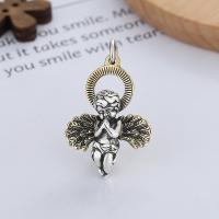 Sterling Silver Pendants, 925 Sterling Silver, Angel, Antique finish, DIY 