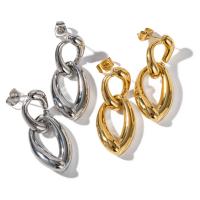 Stainless Steel Drop Earring, 304 Stainless Steel, Vacuum Ion Plating, fashion jewelry & for woman 