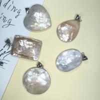 Zinc Alloy Shell Pendants, with Shell, plated, fashion jewelry  