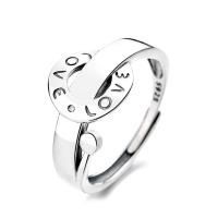 Bague en argent , Argent sterling 925, Finition antique, bijoux de mode & pour femme, 11mm, Vendu par PC