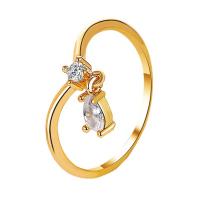 Cubic Zircon Brass Finger Ring, plated, fashion jewelry & for woman & with cubic zirconia 