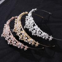 Bridal Tiaras, Zinc Alloy, with Crystal, handmade, fashion jewelry & for woman & with rhinestone Inner Approx 155mm 