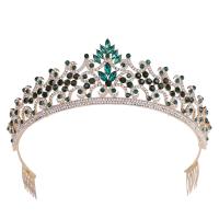 Bridal Tiaras, Zinc Alloy, with Crystal, fashion jewelry & for woman & with rhinestone Inner Approx 155mm 