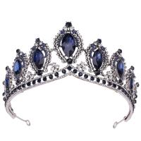 Bridal Tiaras, Zinc Alloy, with Crystal, fashion jewelry & for woman & with rhinestone Inner Approx 160mm 