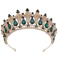 Bridal Tiaras, Zinc Alloy, with Crystal, fashion jewelry & for woman & with rhinestone Inner Approx 160mm 