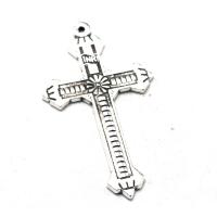 Zinc Alloy Cross Pendants, plated, vintage & fashion jewelry 