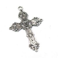 Zinc Alloy Cross Pendants, plated, fashion jewelry & DIY 