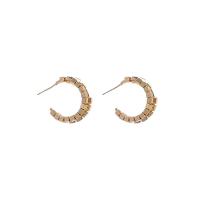 Brass Stud Earring, Copper Alloy, plated, fashion jewelry & for woman 