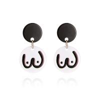 Zinc Alloy Drop Earring, plated, fashion jewelry & for woman 