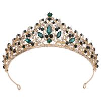 Bridal Tiaras, Zinc Alloy, with Crystal, fashion jewelry & for woman & with rhinestone Inner Approx 140mm 