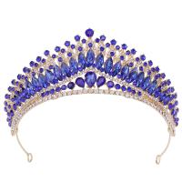 Bridal Tiaras, Zinc Alloy, with Crystal, fashion jewelry & for woman & with rhinestone Inner Approx 150mm 