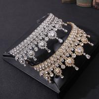 Bridal Tiaras, Zinc Alloy, with Crystal, fashion jewelry & for woman & with rhinestone Inner Approx 150mm 