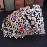 Bridal Tiaras, Zinc Alloy, with Crystal, fashion jewelry & for woman & with rhinestone Inner Approx 140mm 