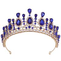 Bridal Tiaras, Zinc Alloy, with Crystal, fashion jewelry & for woman & with rhinestone Inner Approx 160mm 