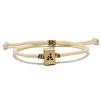 Cordón de lana pulsera, Cordón de Milán, con Hilos de oro & aleación de zinc, alta calidad plateado y nunca se descolora, Joyería & para mujer & esmalte, más colores para la opción, longitud:10-24 cm, Vendido por UD