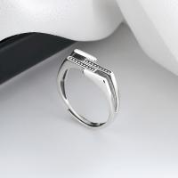 Bague en argent , Argent sterling 925, Finition antique, bijoux de mode & pour femme, 7mm, Vendu par PC