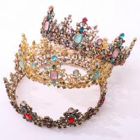 Bridal Tiaras, Zinc Alloy, with Crystal, fashion jewelry & for woman & with rhinestone Inner Approx 160mm 