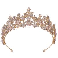 Bridal Tiaras, Zinc Alloy, with Plastic Pearl, fashion jewelry & for woman & with rhinestone Inner Approx 155mm 