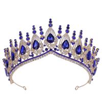 Bridal Tiaras, Zinc Alloy, with Crystal, fashion jewelry & for woman & with rhinestone Inner Approx 155mm 