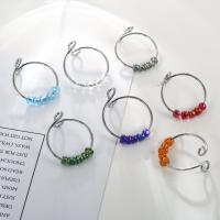 Edelstahl Fingerring, 304 Edelstahl, mit Seedbead, Modeschmuck & für Frau, keine, verkauft von PC