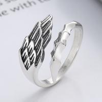 Bague en argent , Argent sterling 925, Finition antique, bijoux de mode & unisexe, 13mm, Vendu par PC