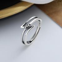 Sterling Silver Finger Ring, 925 Sterling Silver, Antique finish, fashion jewelry & Unisex, 11mm 