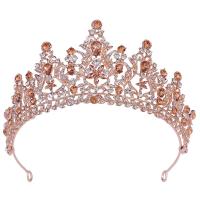 Bridal Tiaras, Zinc Alloy, with Crystal, fashion jewelry & for woman & with rhinestone Inner Approx 155mm 