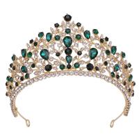 Bridal Tiaras, Zinc Alloy, with Crystal, fashion jewelry & for woman & with rhinestone Inner Approx 155mm 