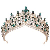 Bridal Tiaras, Zinc Alloy, with Crystal, fashion jewelry & for woman & with rhinestone Inner Approx 150mm 