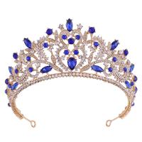 Bridal Tiaras, Zinc Alloy, with Crystal, fashion jewelry & for woman & with rhinestone Inner Approx 145mm 