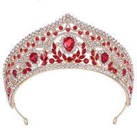 Bridal Tiaras, Zinc Alloy, with Crystal, fashion jewelry & for woman & with rhinestone Inner Approx 155mm 