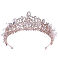 Bridal Tiaras, Zinc Alloy, with Crystal, handmade, fashion jewelry & for woman & with rhinestone Inner Approx 160mm 