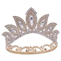 Bridal Tiaras, Zinc Alloy, with Crystal, fashion jewelry & for woman & with rhinestone Inner Approx 145mm 