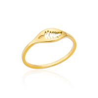 Edelstahl Fingerring, 304 Edelstahl, 18K vergoldet, Modeschmuck & unisex & verschiedene Stile für Wahl, goldfarben, 17mm, verkauft von PC