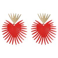 Zinc Alloy Drop Earring, plated, fashion jewelry & for woman 