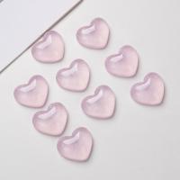 Mobile Phone DIY Decoration, Resin, Heart, epoxy gel, pink 