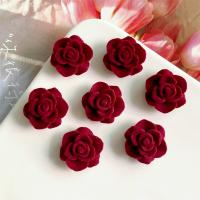 Mobile Phone DIY Decoration, Resin, Rose, epoxy gel, red 