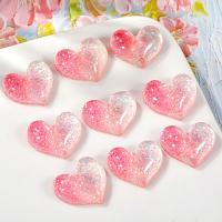 Mobile Phone DIY Decoration, Resin, Heart, epoxy gel 