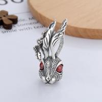 Sterling Silver Pendants, 925 Sterling Silver, Rabbit, Antique finish, DIY 