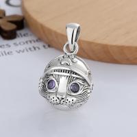 Sterling Silver Pendants, 925 Sterling Silver, Cat, Antique finish, DIY 