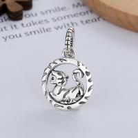 Pendentifs animaux en argent, Argent sterling 925, tigre, DIY, 21mm, Vendu par PC