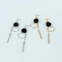 Zinc Alloy Drop Earring, plated, fashion jewelry & for woman 