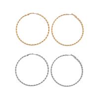 Zinc Alloy Hoop Earring, plated, fashion jewelry & for woman 