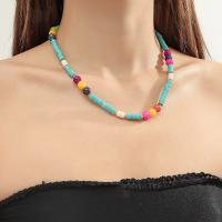 perle de plastique collier, fait à la main, bijoux de mode & pour femme, Vendu par PC