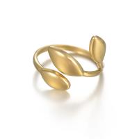 Anillo de dedo de acero Titanium de, Partículas de acero, Joyería & para mujer, dorado, Vendido por UD