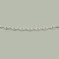 Stainless Steel Chain Jewelry, 304 Stainless Steel, Heart, Vacuum Ion Plating, DIY & hollow 