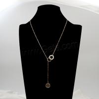 Collier de chaîne en laiton de perles d'eau douce, avec perle d'eau douce cultivée, avec 6cm chaînes de rallonge, Plaqué d'or, bijoux de mode & pour femme, doré cm, Vendu par PC