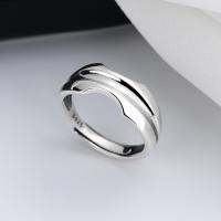 Sterling Silver Finger Ring, 925 Sterling Silver, Antique finish, fashion jewelry & for woman, 8mm 